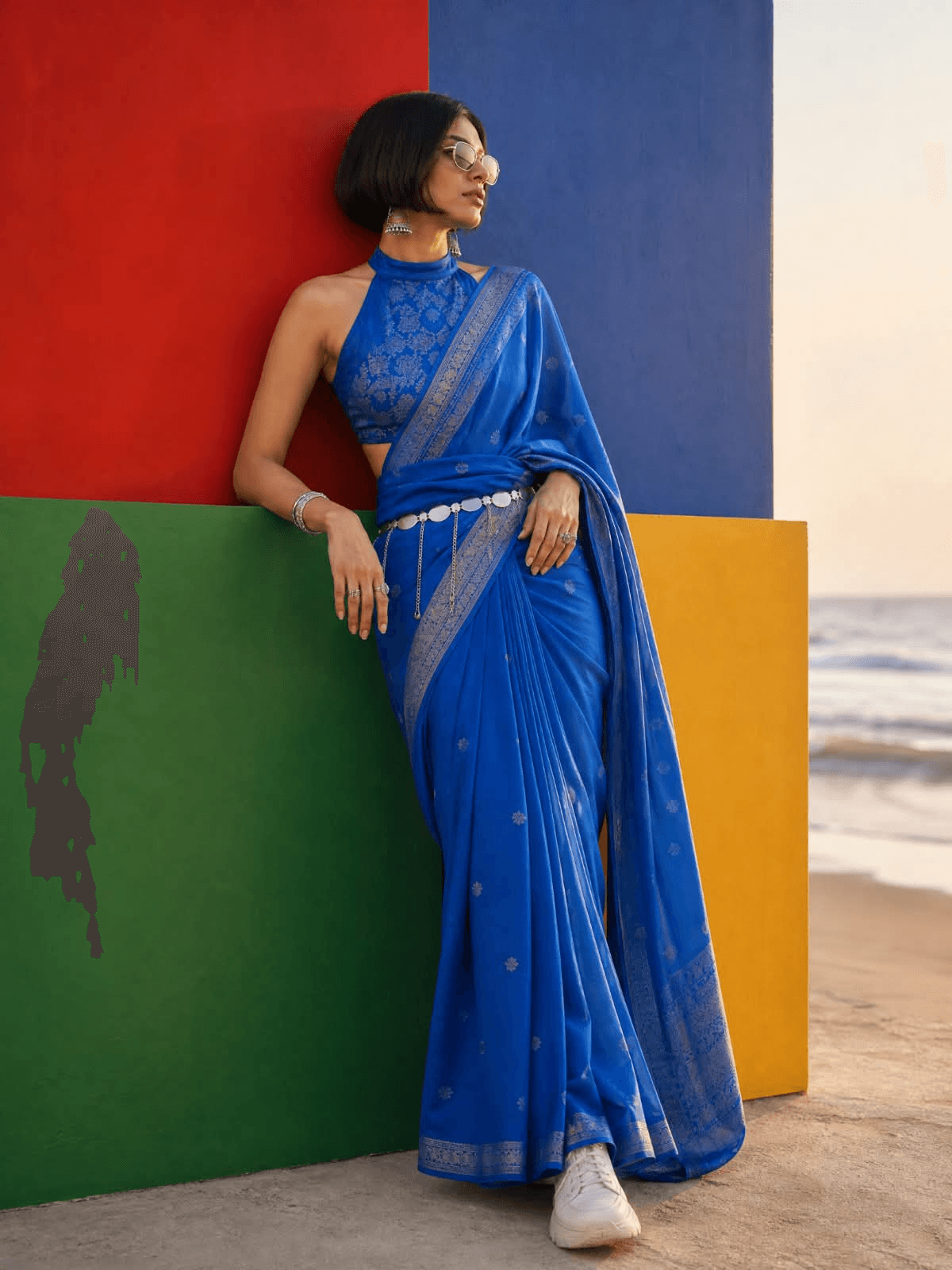 Blue sarees